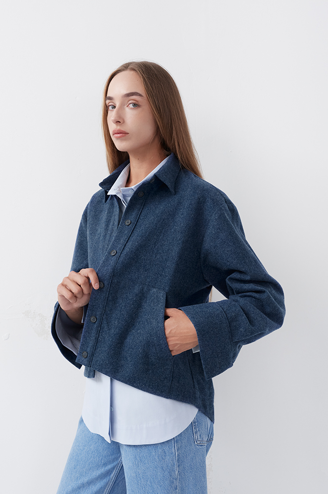 Сорочка вовна індиго (Р 138)